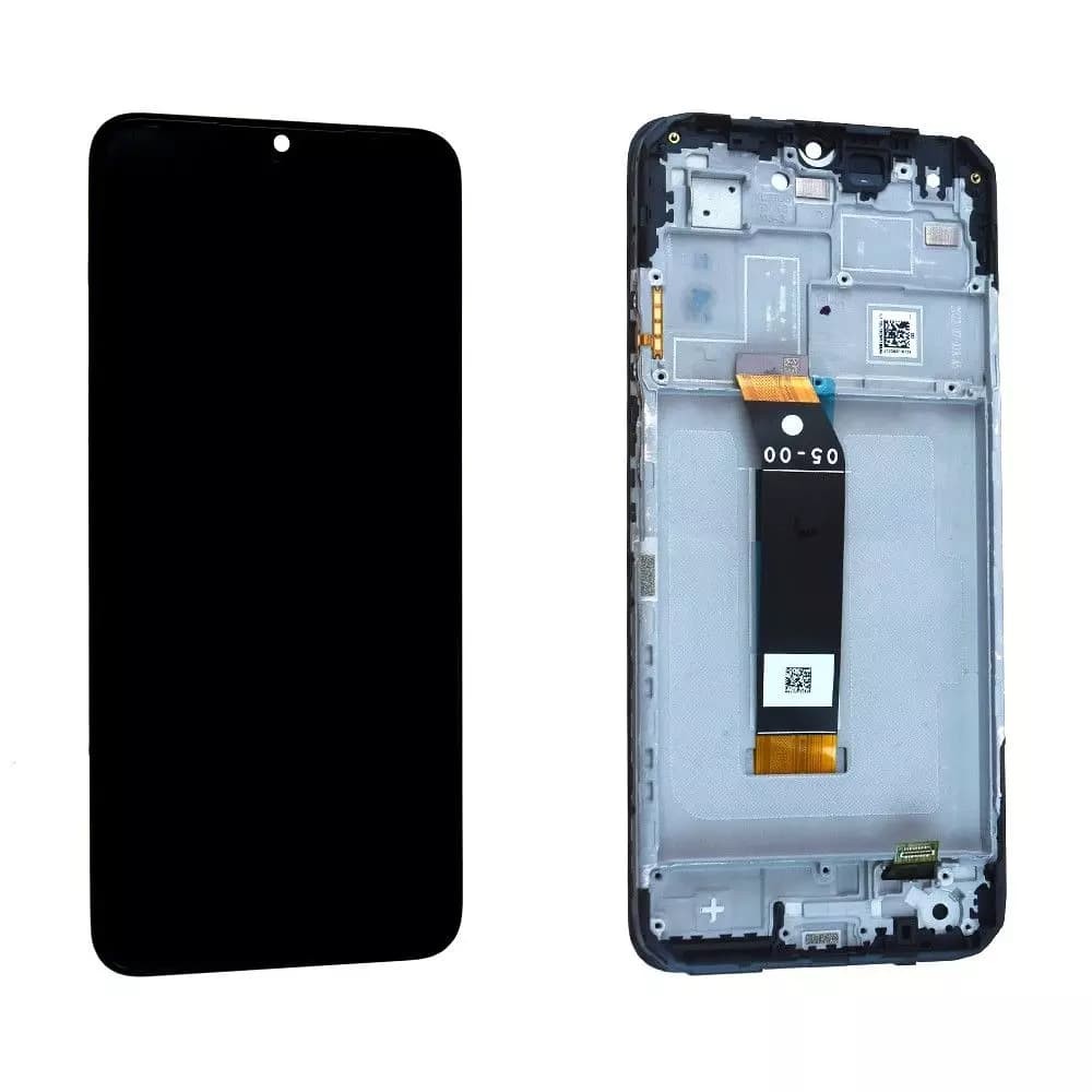 Дисплей для Xiaomi Poco M5/Poco M4 5G/ Redmi 10 5G/Note 11E, (Rev 05-00), с тачскрином и рамкой в сборе, цвет черный фото 1