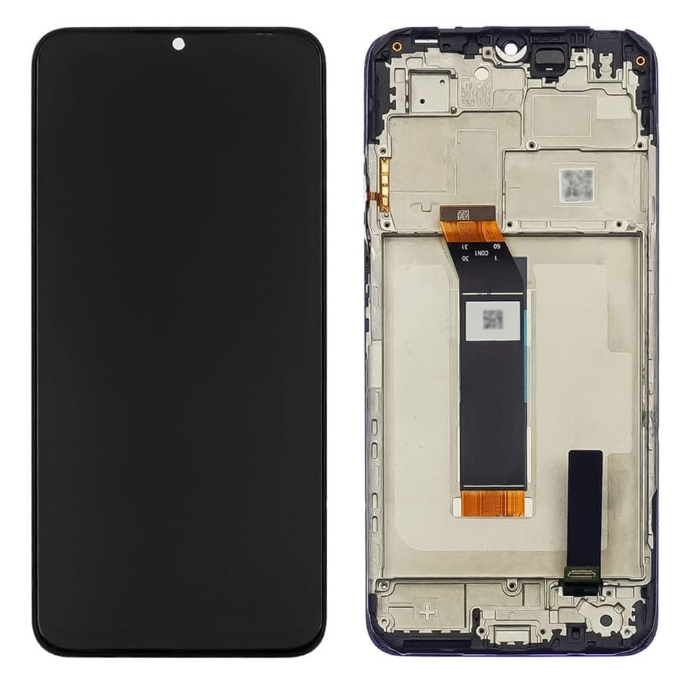 Дисплей для Xiaomi Poco M5/Poco M4 5G/ Redmi 10 5G/Note 11E, (Rev Universal), з тачскріном і рамкою в зборі, колір чорний фото 1