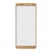 Скло для Samsung A730F/DS Galaxy A8 Plus (2018), колір золотий миниатюра 1