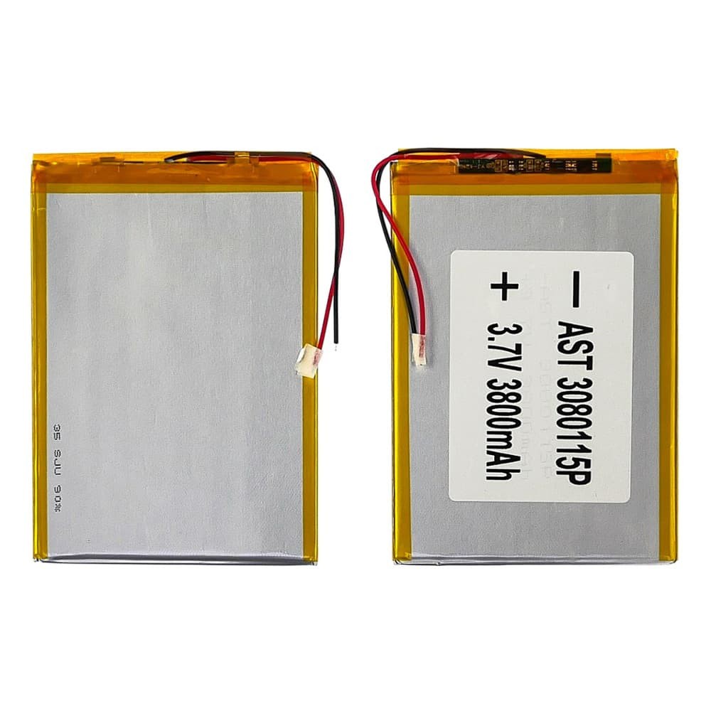 АКБ 3080115P Универсальный с контроллером 3,2 х 80 х 115 мм (3800 mAh) для планшета фото 1 Аккумулятор 3080115P для планшета, универсальный фото 1