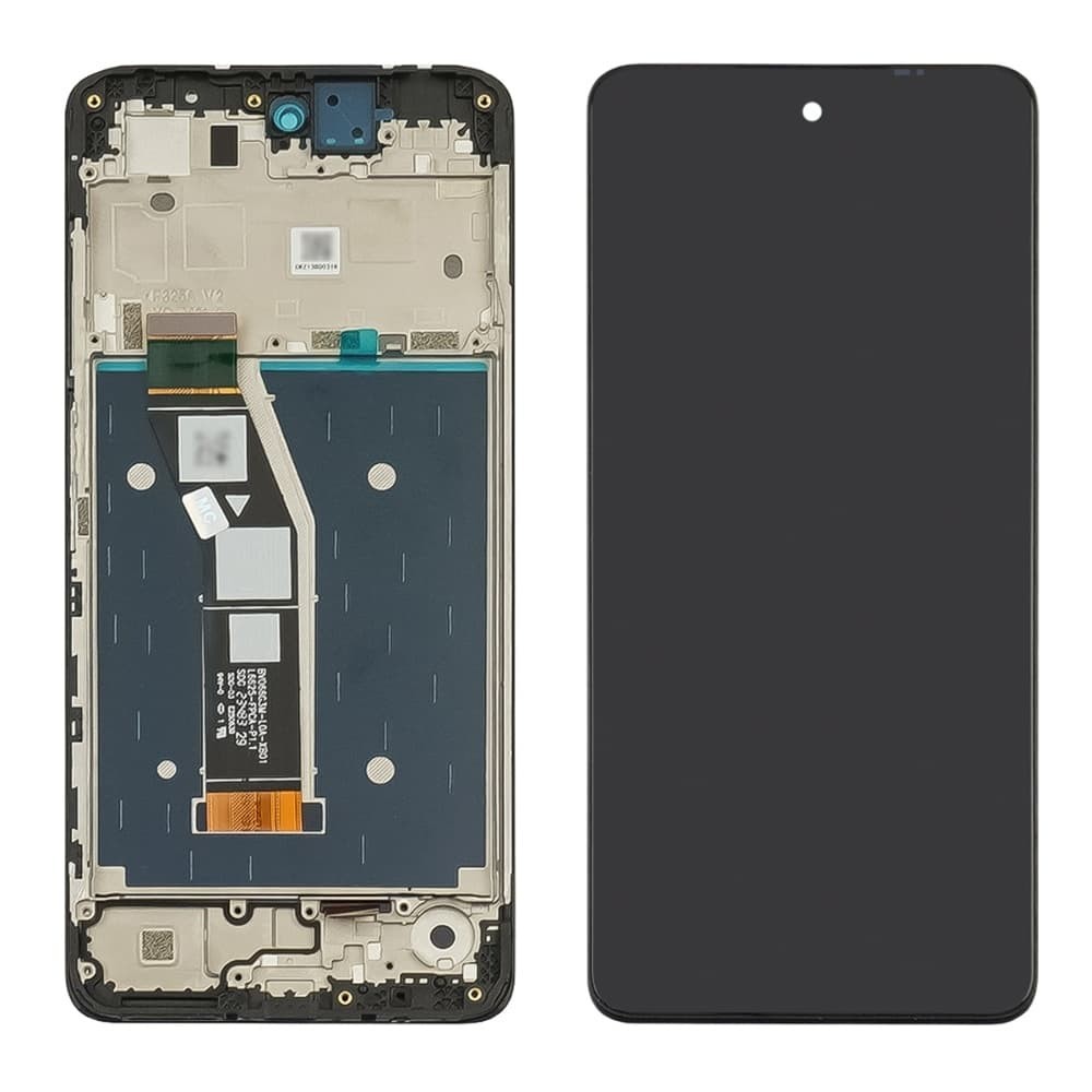 Дисплей для Motorola XT2423 Moto G24, с тачскрином и рамкой в сборе, цвет черный фото 1