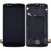 Дисплей для LG K8 K350E, K350N, Phoenix 2 с тачскрином и рамкой в сборе, цвет черный миниатюра 1