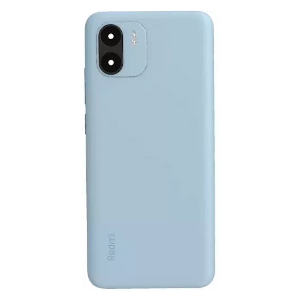 Задняя крышка для Xiaomi Redmi A1/ A2, со стеклом камеры, цвет синий фото 1