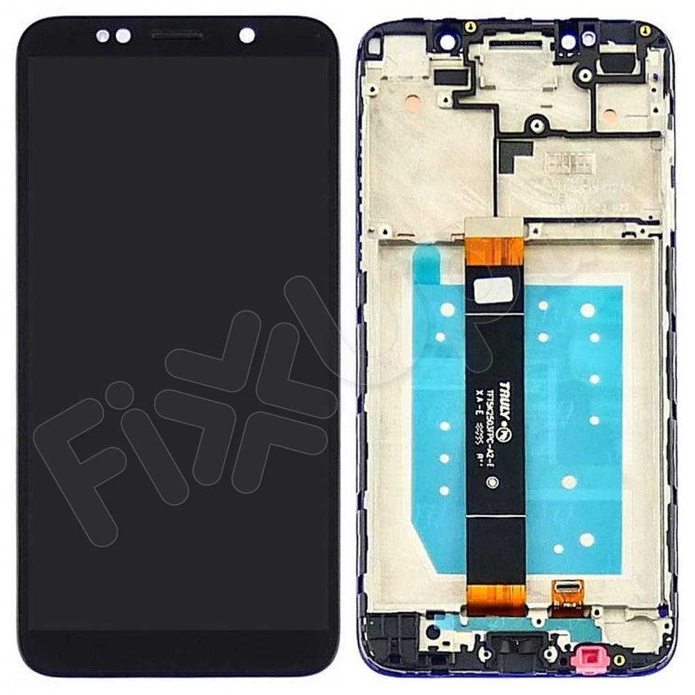 Дисплей для Huawei Y5 2018, Y5 Prime 2018, Honor 7A (DRA-L21, DRA-L22, DUA-L22), Y5P 2020 с тачскрином и рамкой в сборе, цвет черный фото 1