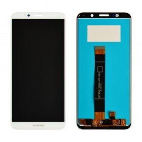 Дисплей Huawei Y5/Y5 Prime (DRA-L21/DRA-L22) (2018)/Honor 7A (DUA-L22), Y5P 2020 с тачскрином в сборе, китай,  цвет белый, без рамки