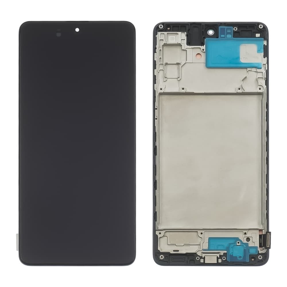 Дисплей для Samsung M515F/DS Galaxy M51 2020 з тачскріном і рамкою в зборі, колір чорний, IPS фото 1