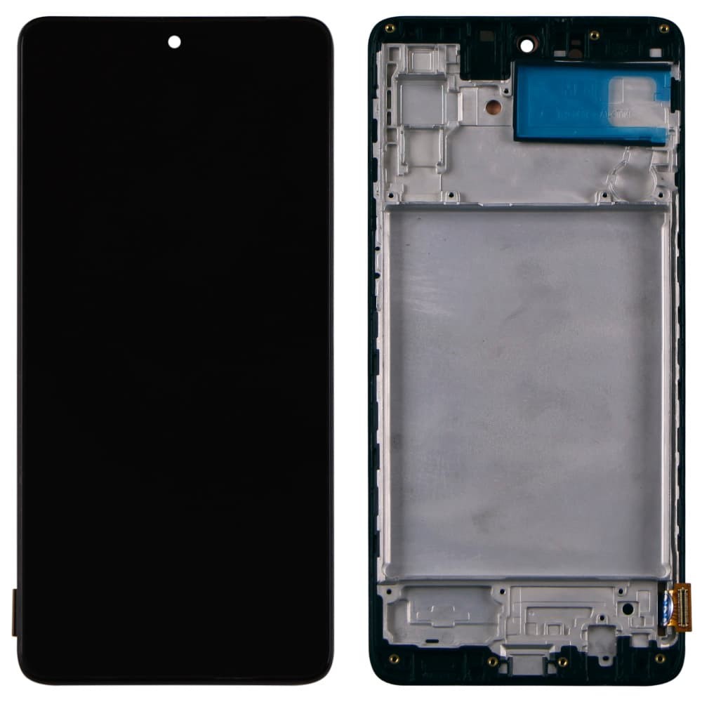 Дисплей для Samsung M515F/DS Galaxy M51 2020 с тачскрином и рамкой в сборе, цвет черный, OLED small LCD фото 1