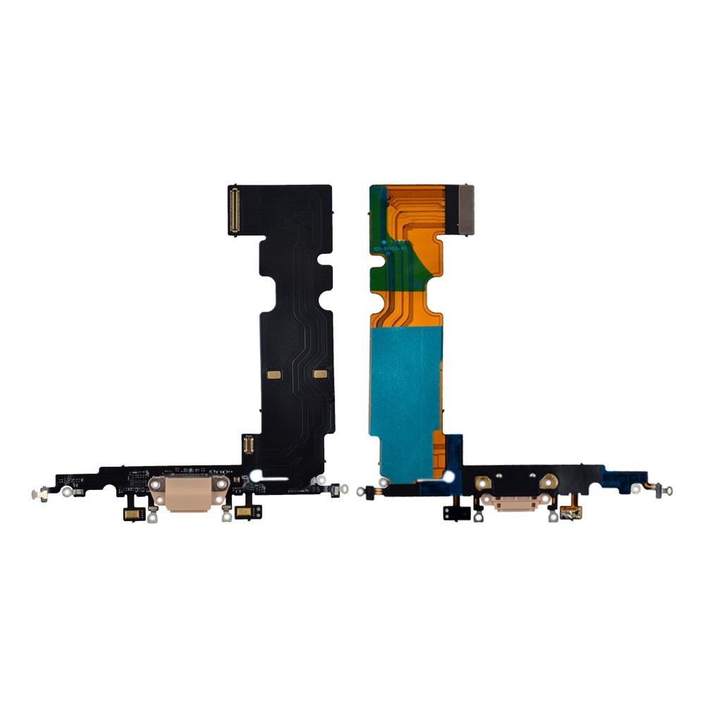 Charger Flat Cable iPhone 8 Plus (5.5) (gold) high China фото 1 Шлейф зарядки для iPhone 8 Plus, цвет золотой, Китай высокого качества фото 1