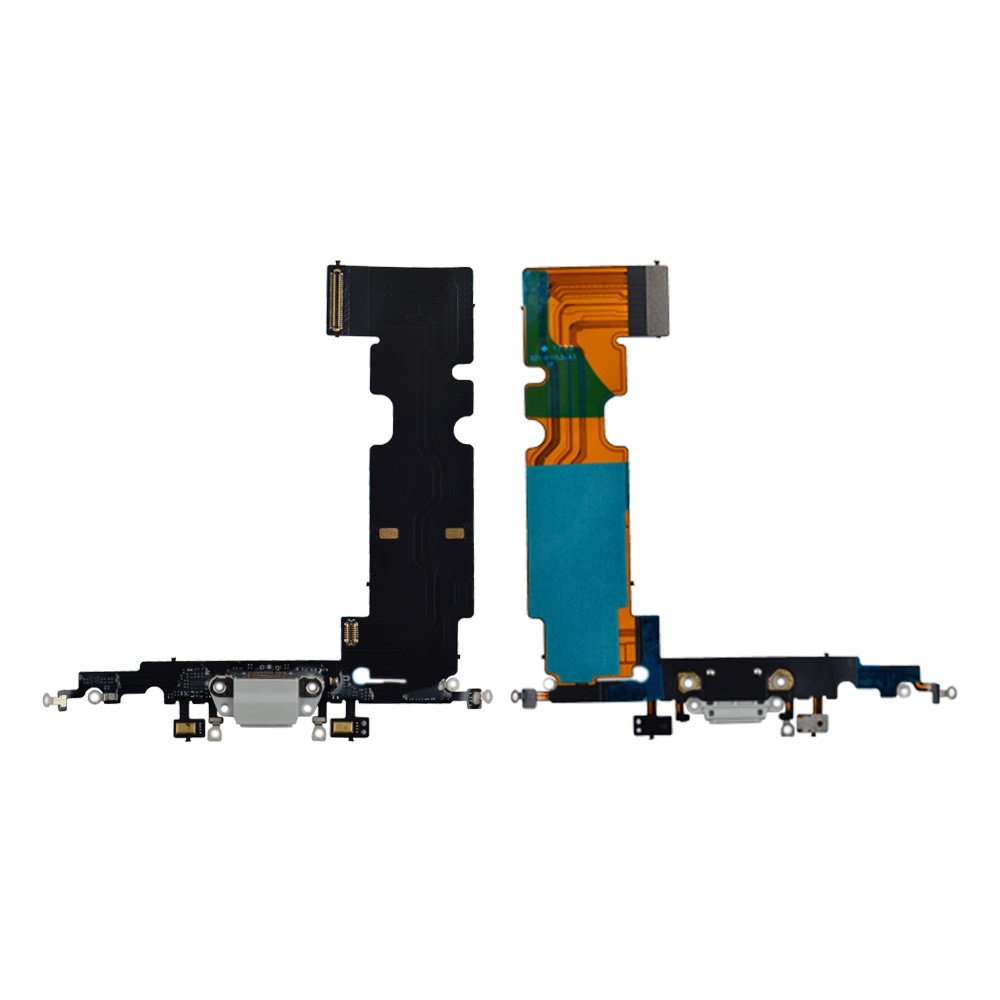 Шлейф зарядки для iPhone 8 Plus, цвет серебро фото 1