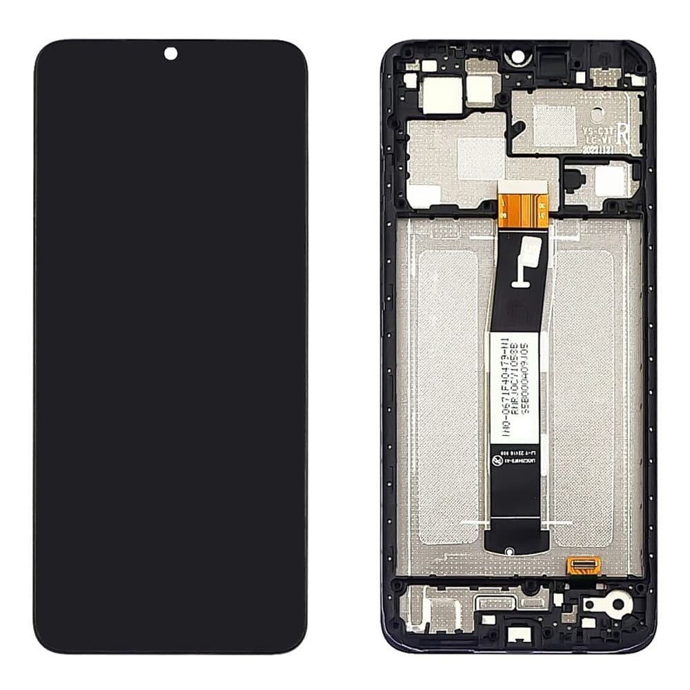 Дисплей для Xiaomi Redmi 12C/ Redmi 11A/ Poco C55, с тачскрином и рамкой в сборе, цвет черный, оригинал Китай фото 1