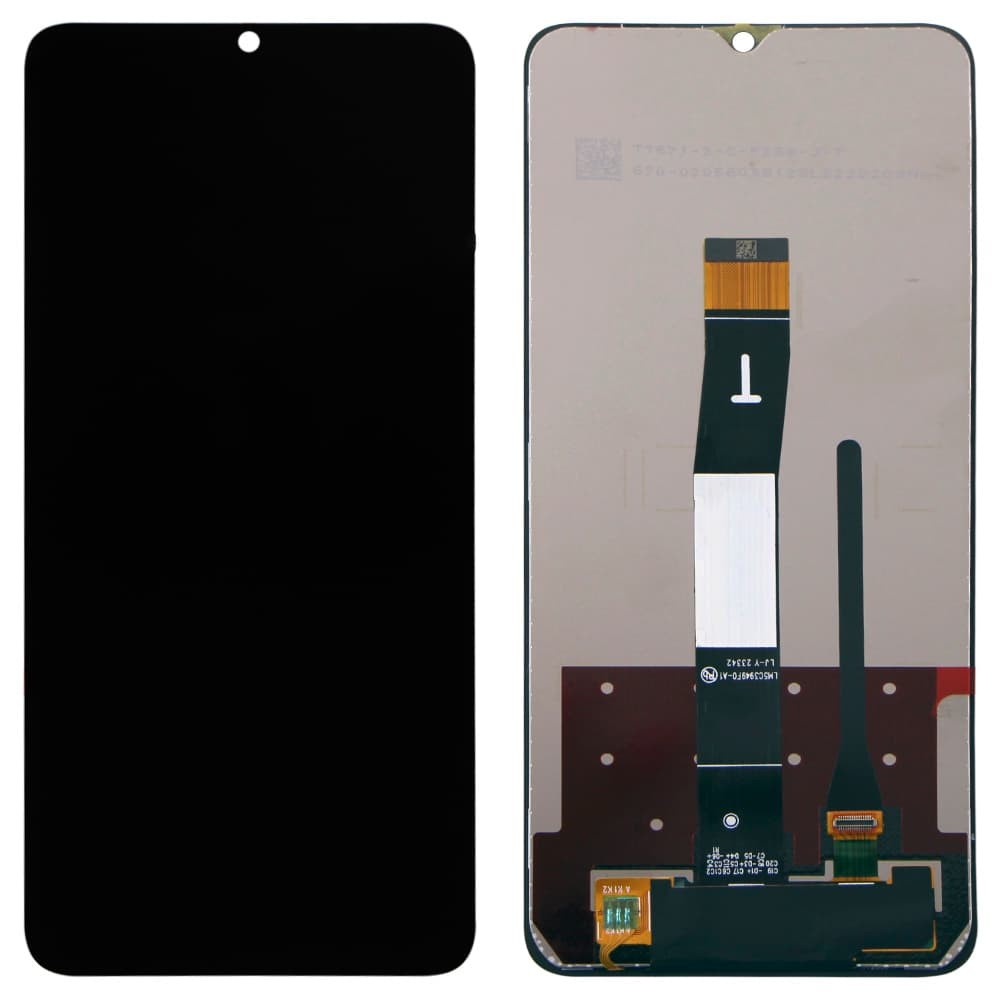 Дисплей для Xiaomi Redmi 12C/ Redmi 11A/ Poco C55, с тачскрином в сборе, цвет черный, оригинал фото 1