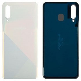 Задняя крышка для Samsung A307 Galaxy A30s, без стекла камеры,  цвет белый
