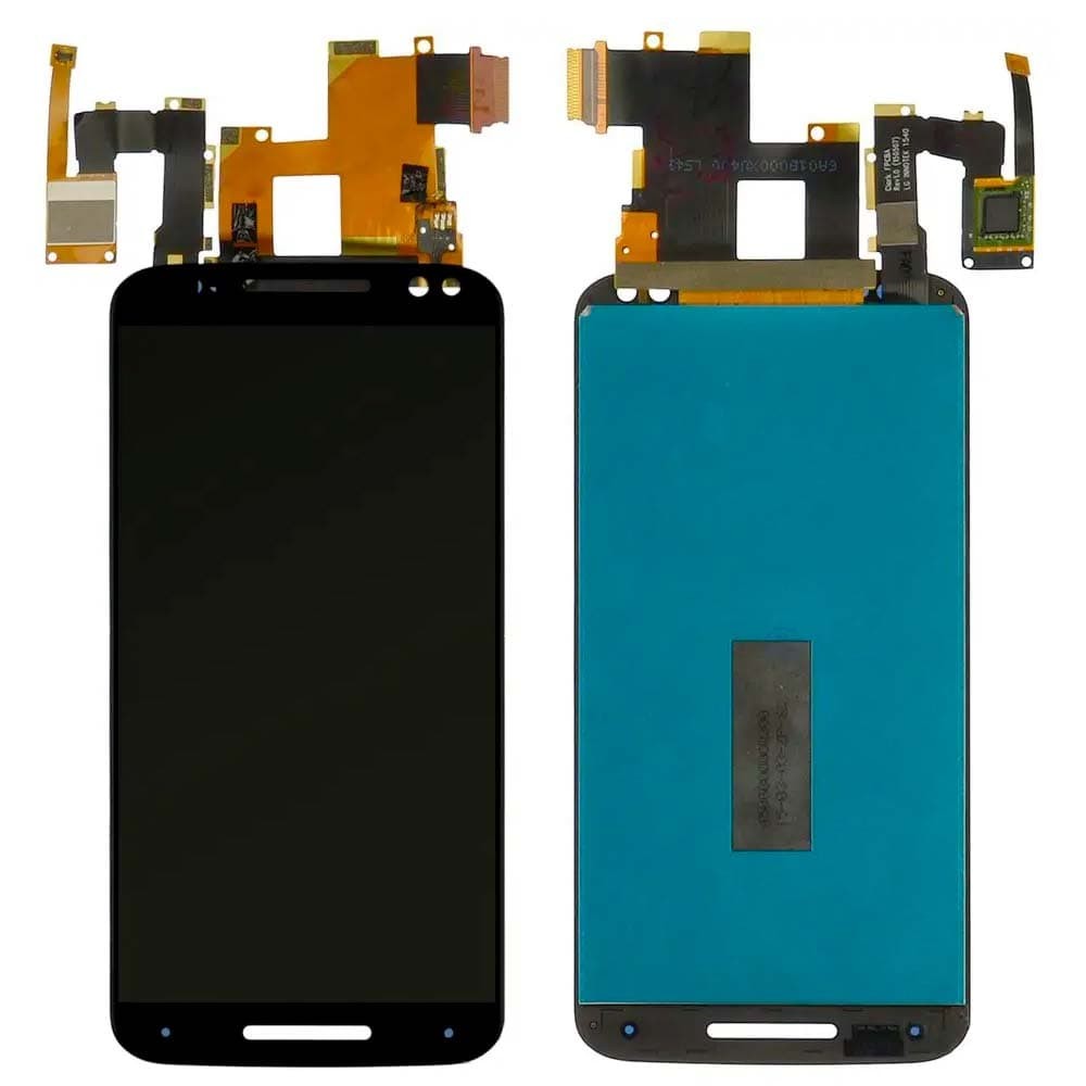Дисплей для Motorola XT1570 Moto X Style, XT1572, XT1575 з тачскрином у зборі, колір чорний фото 1