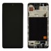 Дисплей для Samsung A515F /DS Galaxy A51 с тачскрином и рамкой в сборе, цвет черный, оригинал с замененным стеклом миниатюра 1