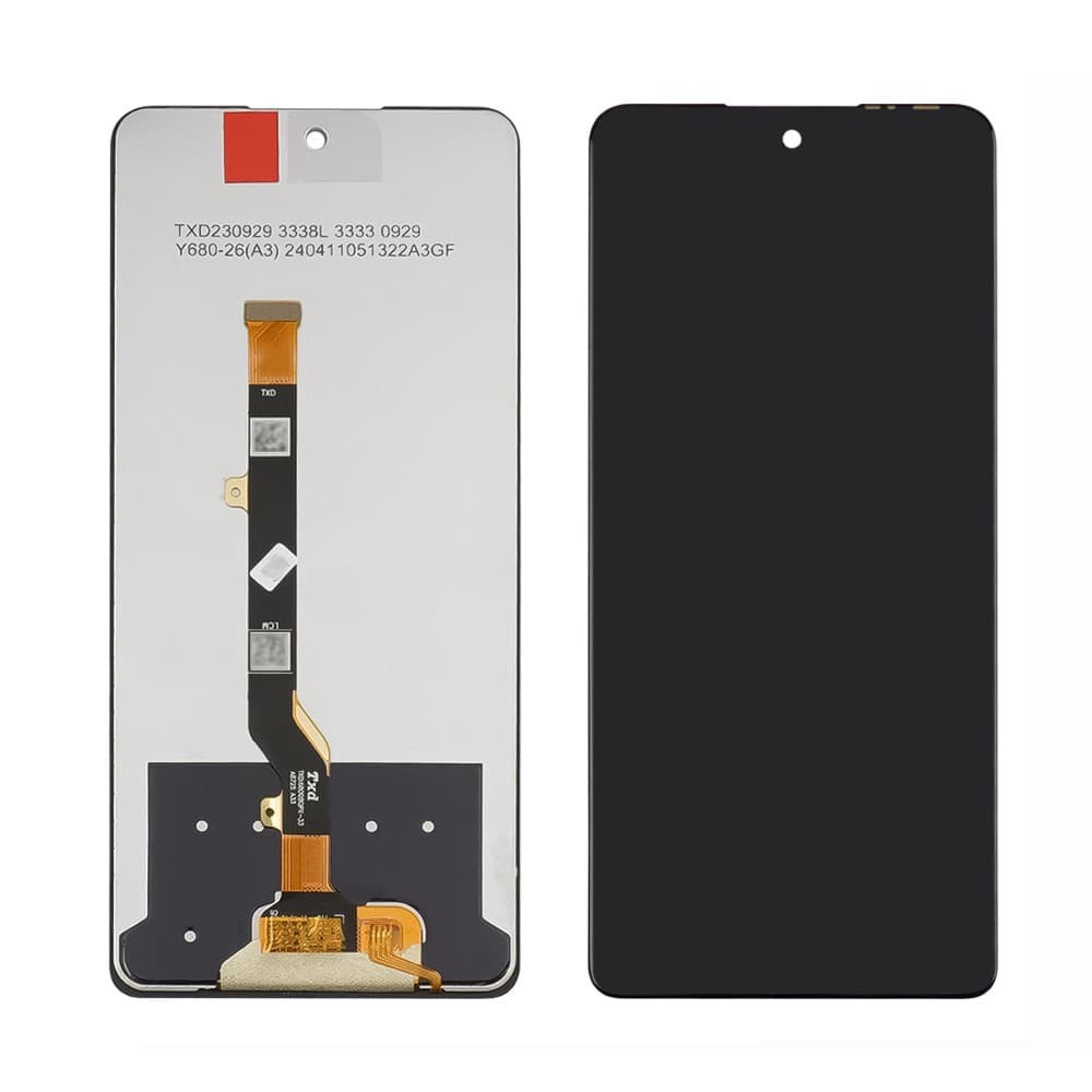 Дисплей для Tecno Pova 6 Neo (LI6), с тачскрином в сборе, цвет черный фото 1