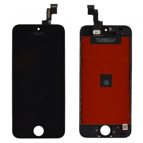 Дисплей iPhone 5S, iPhone SE с тачскрином в сборе, китай высокого качества,  цвет черный