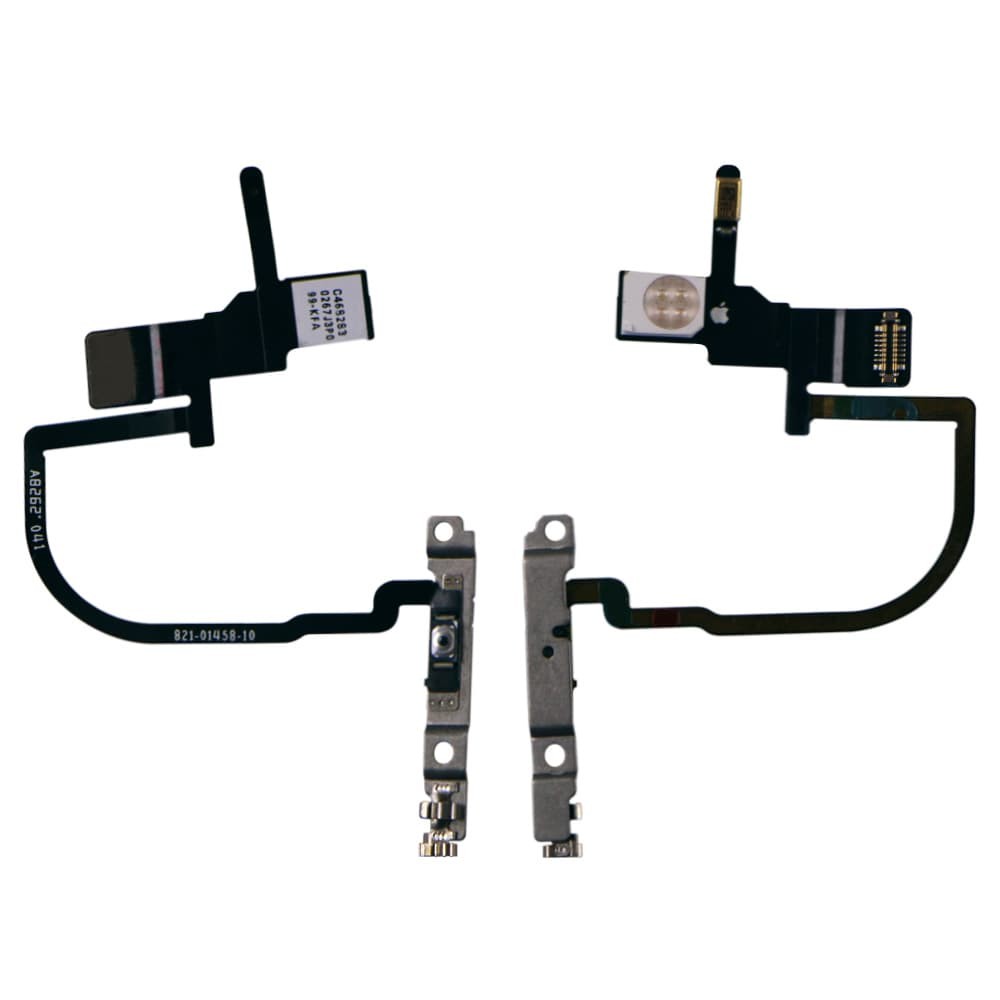 Шлейф для iPhone XS Max (6.5), с кнопками включения, микрофоном и вспышкой фото 1