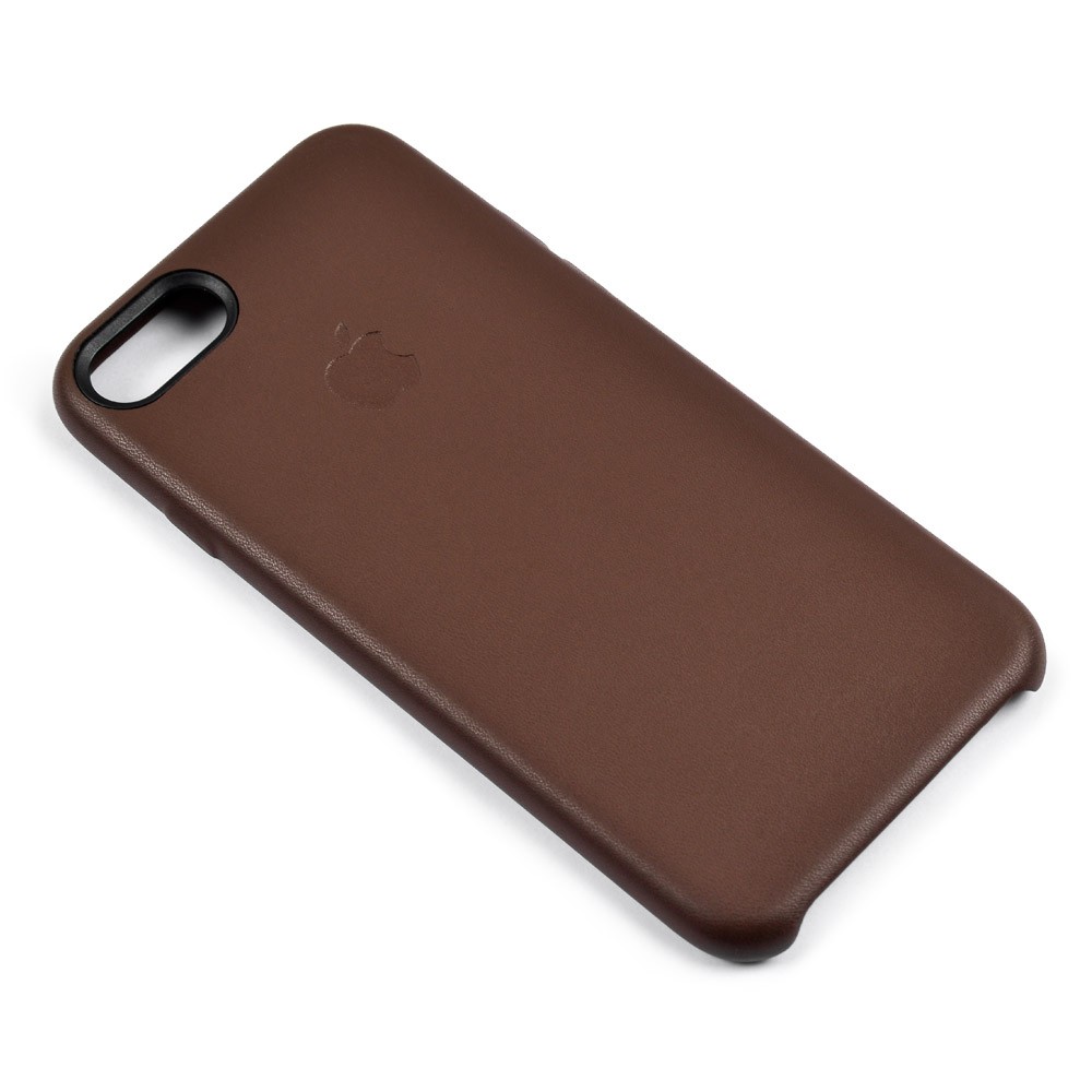 Leather Case iPhone 7 (4.7)/8 (4.7) original (brown) фото 2 Чехол кожаный (Leather Case) для iPhone 7/8, цвет коричневый, оригинал фото 2