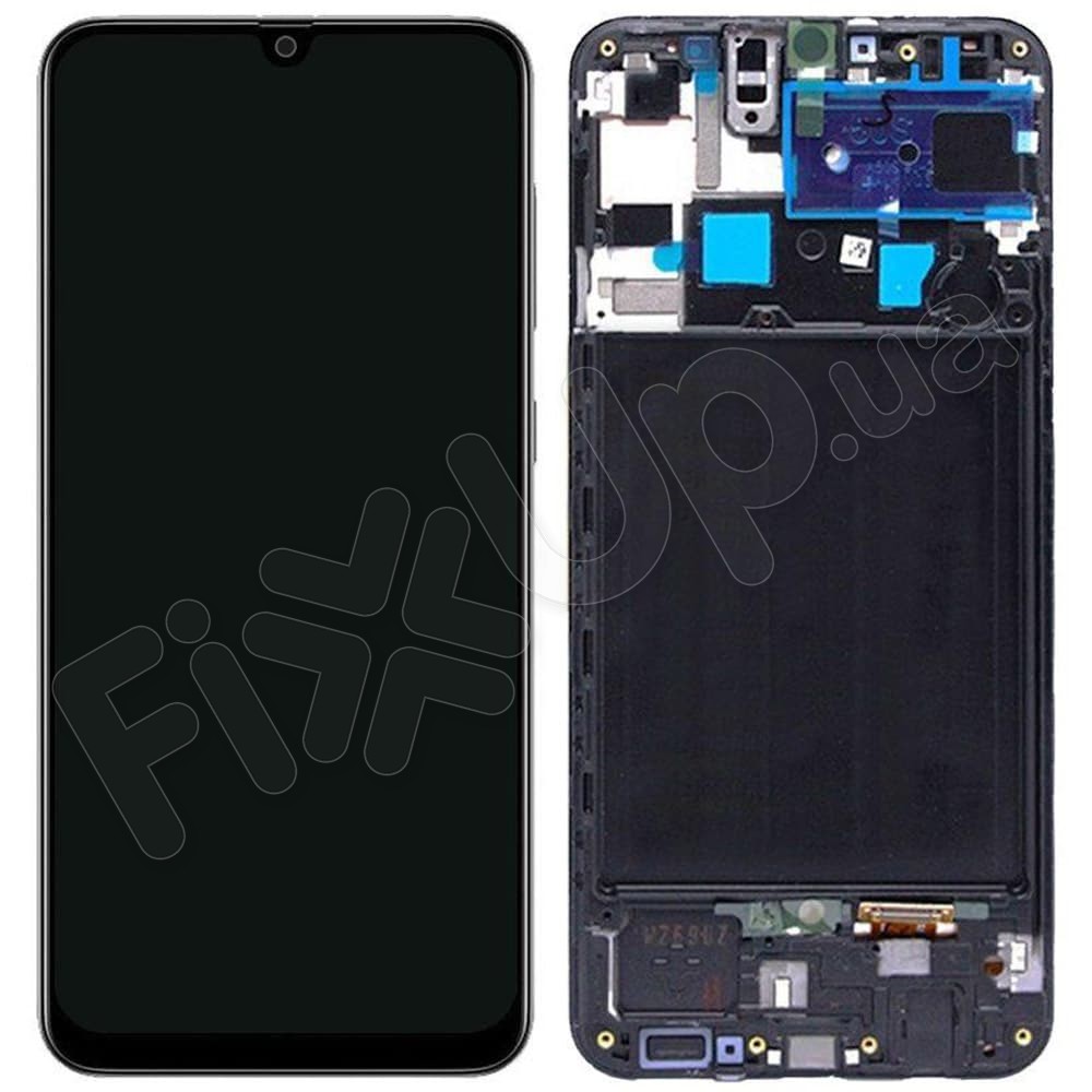 Дисплей для Samsung A507F/DS Galaxy А50s 2019 с тачскрином и рамкой в сборе, цвет черный, OLED фото 1