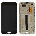 Дисплей для Meizu M2 Note з тачскрином та рамкою в зборі, колір чорний, оригінал Китай миниатюра 1
