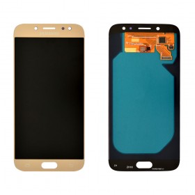 Дисплей Samsung J730 (J730F, J730H, J730M)/DS Galaxy J7 (2017) с тачскрином в сборе, oled,  цвет золотой, без рамки