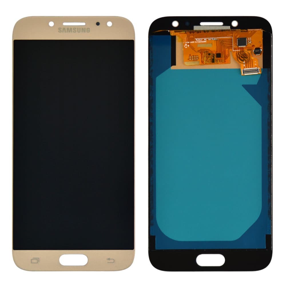 Дисплей для Samsung J730F, J730H, J730M / DS Galaxy J7 (2017) з тачскрином у зборі, колір золотий, TFT Premium з регулюванням яскравості фото 1