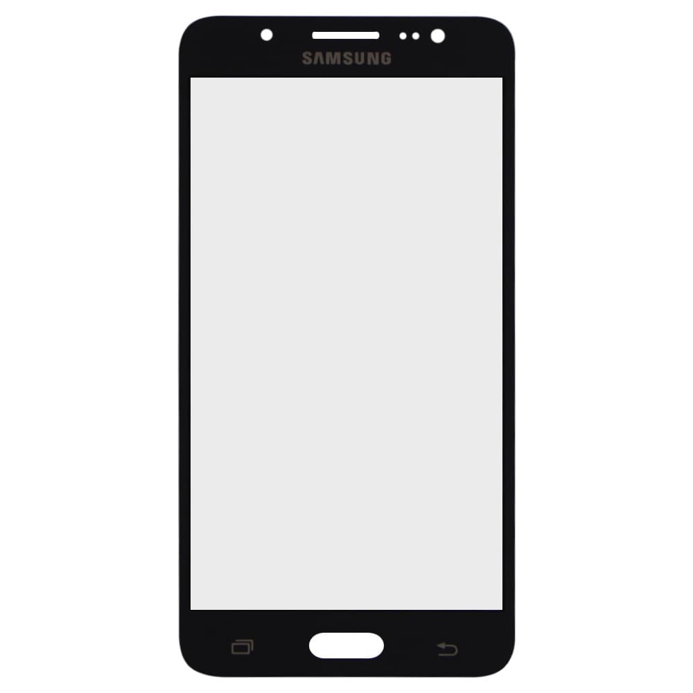 Скло корпусу для Samsung J510/DS Galaxy J5 2016 + OCA, колір чорний фото 1
