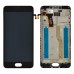 Дисплей для Meizu M5, M5 mini з тачскрином та рамкою в зборі, колір чорний, Orig PRC миниатюра 1