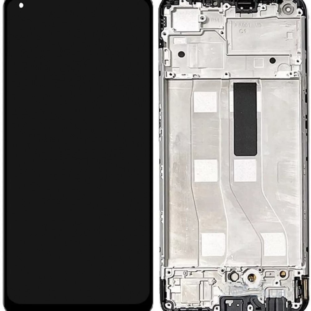 Дисплей для Oppo A74 (CHP2219) с тачскрином и рамкой, черный, OLED фото 1