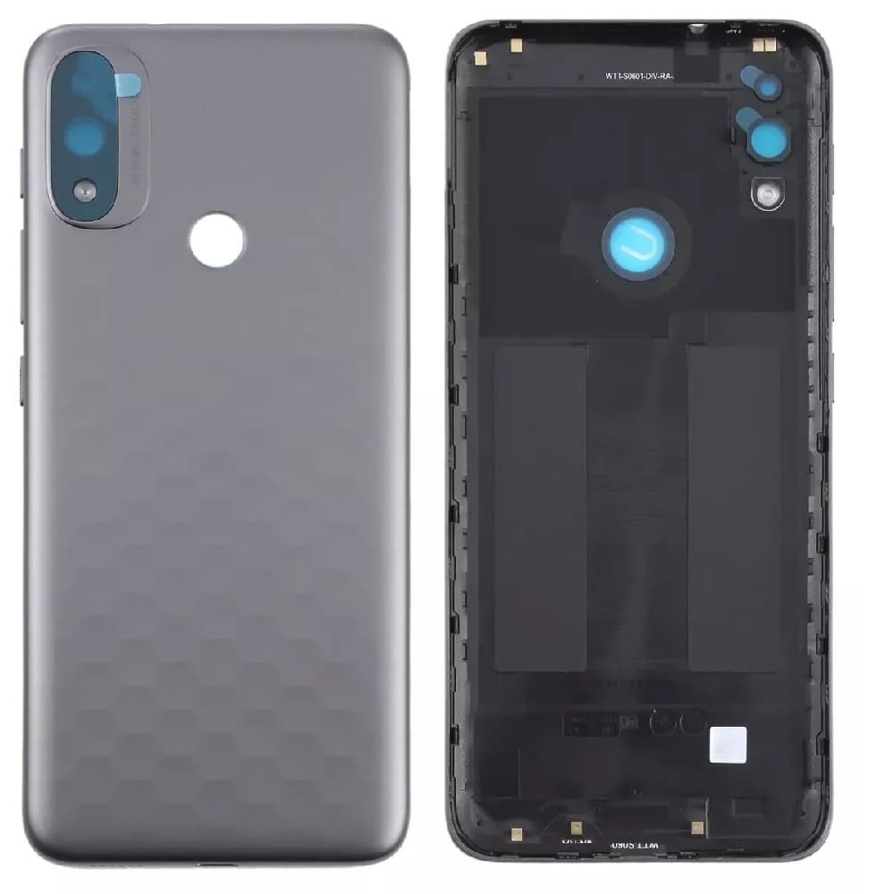 Задняя крышка для Motorola Moto E20 XT2155, со стеклом камеры, цвет синий фото 1