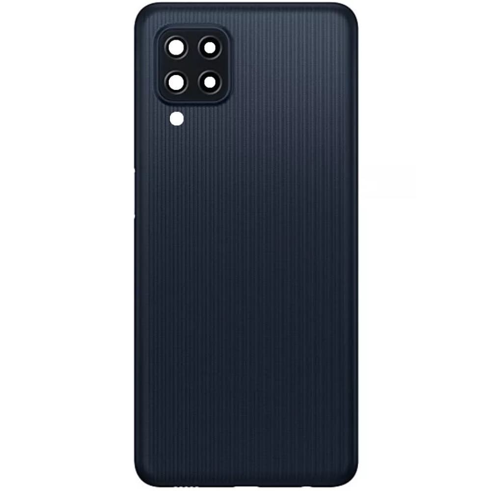 Задня кришка для Samsung M225 Galaxy M22 2021, зі склом камери, колір чорний фото 1