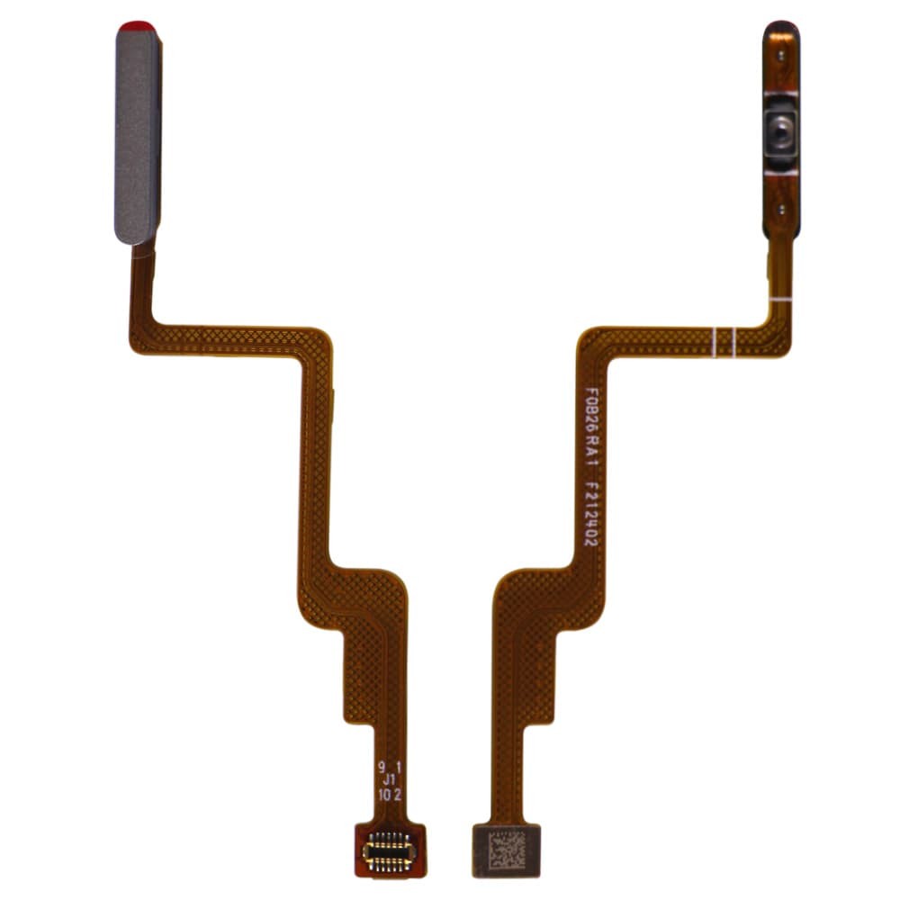 Шлейф для Xiaomi Mi11T/ Mi11T Pro, с кнопкой включения и сканером отпечатка, цвет серебро фото 1