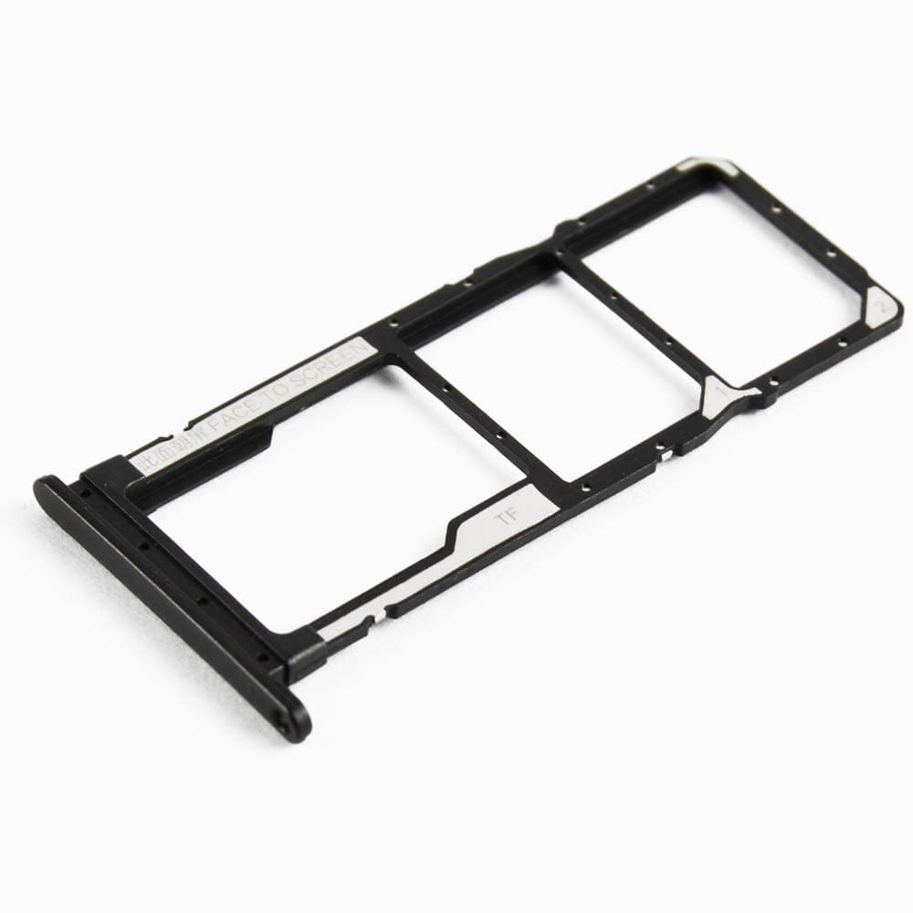 Держатель сим карты для Xiaomi Redmi 7A, цвет черный фото 1