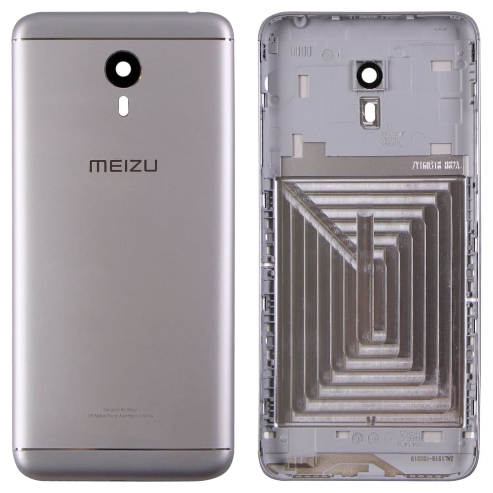 Задня кришка для Meizu M3 Note (версія L), колір сріблястий фото 1