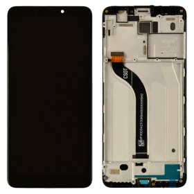 Дисплей для Xiaomi Redmi 5 с тачскрином в сборе, оригинал,  цвет черный, с рамкой