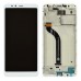 Дисплей для Xiaomi Redmi 5 з тачскрином та рамкою в зборі, колір білий, оригінал. миниатюра 1
