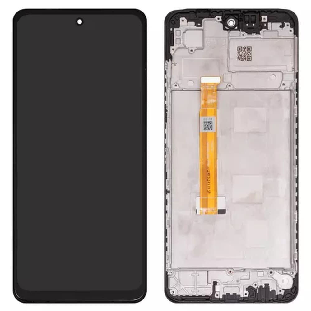 Дисплей для Oppo A3 CPH2669, з тачскріном і рамкою, чорний фото 1