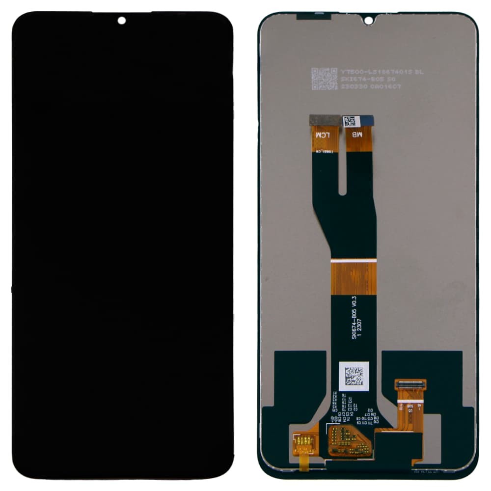Дисплей для Nokia C31 ТА-1499/ ТА-1497/ ТА-1493, з тачскріном в зборі, колір чорний фото 1