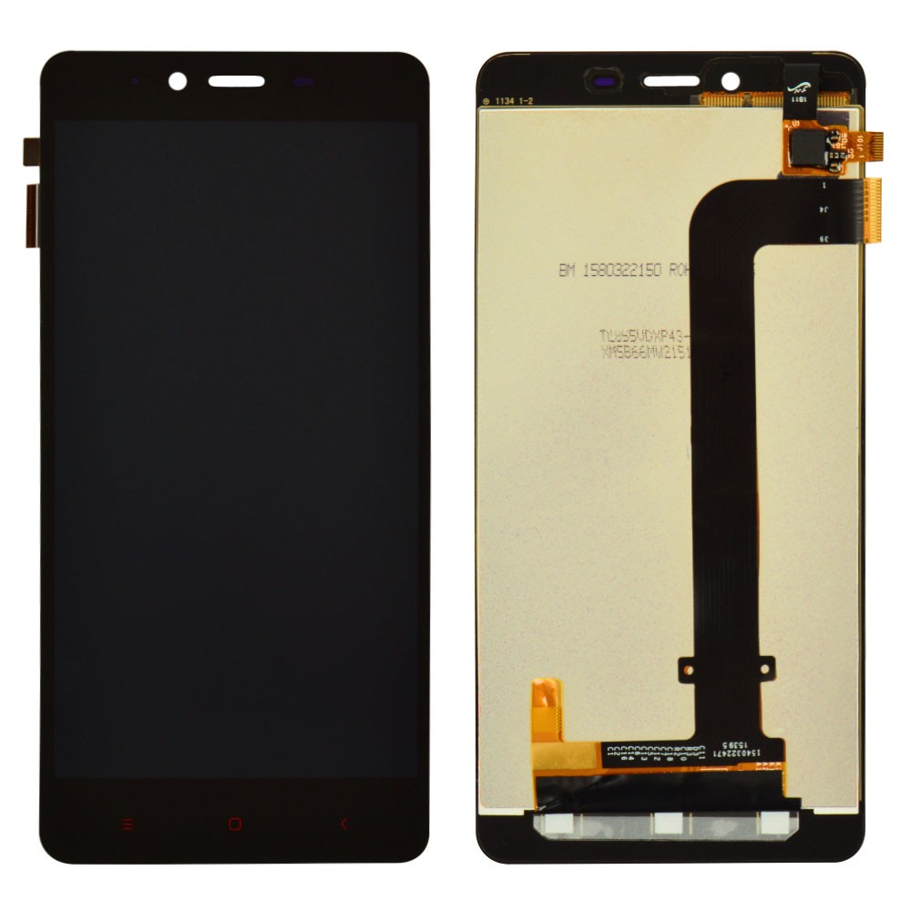 Дисплей для Xiaomi Redmi Note 2 з тачскрином у зборі, колір чорний, оригінал фото 1
