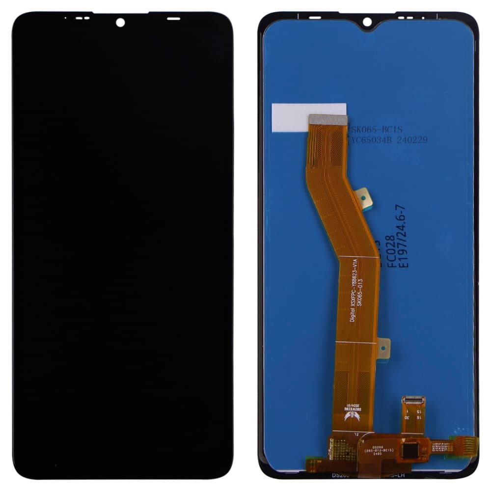 Дисплей для Tecno Pop 4 LTE (BC1s), с тачскрином в сборе, цвет черный фото 1