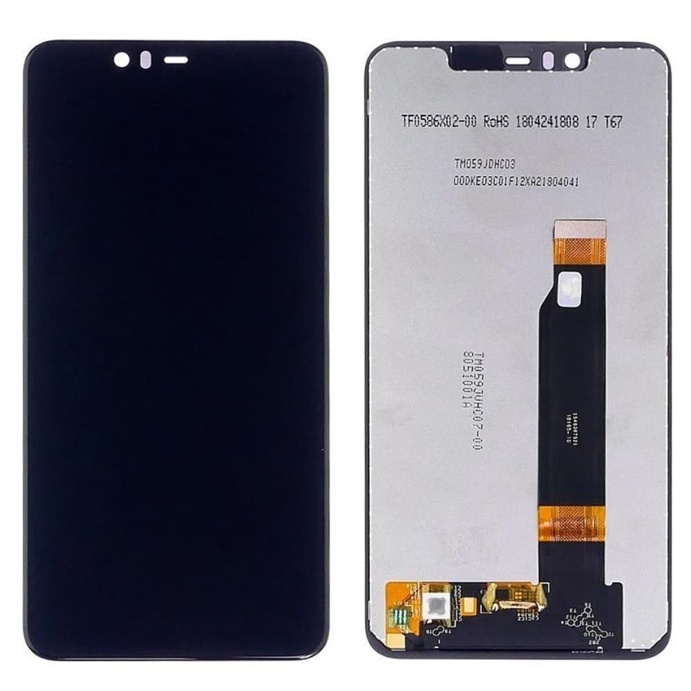 Дисплей для Nokia 5.1 Plus, X5 2018 TA-1109/TA-1112 з тачскріном, чорний, оригінал фото 1
