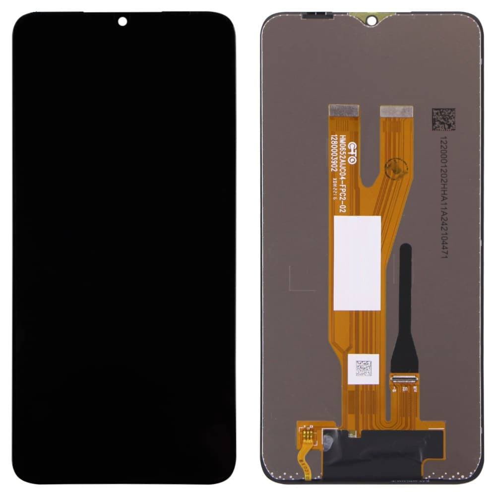Дисплей для Samsung A032 Galaxy A03 Core 2021 (GH81-21711A), з тачскріном, чорний, сервісний оригінал фото 1