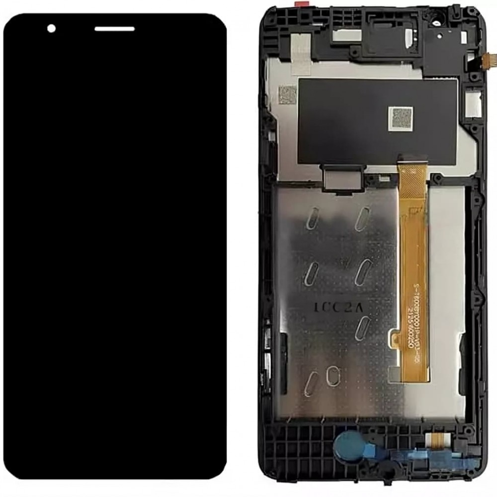 Дисплей для ZTE Blade A31 Plus 2021, з тачскріном і рамкою, чорний фото 1