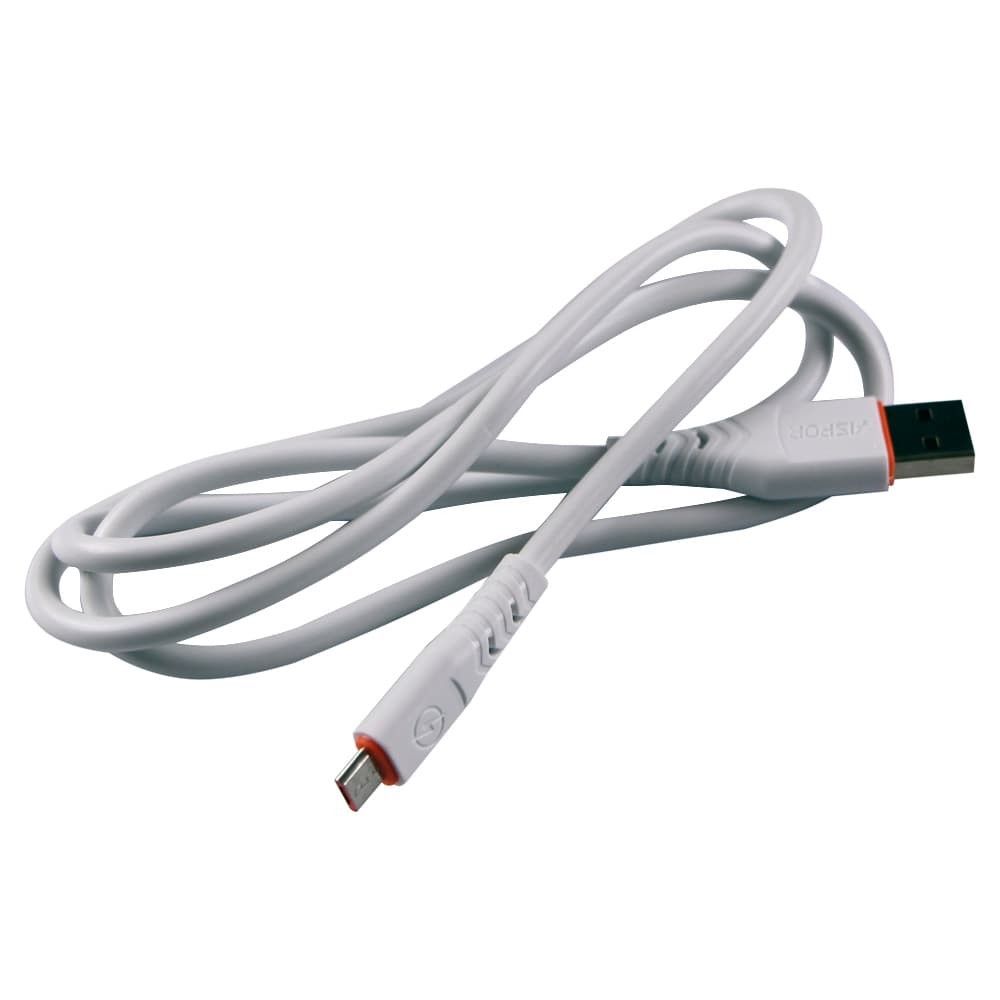 Кабель Micro-USB Aspor A125 6A, цвет белый фото 1