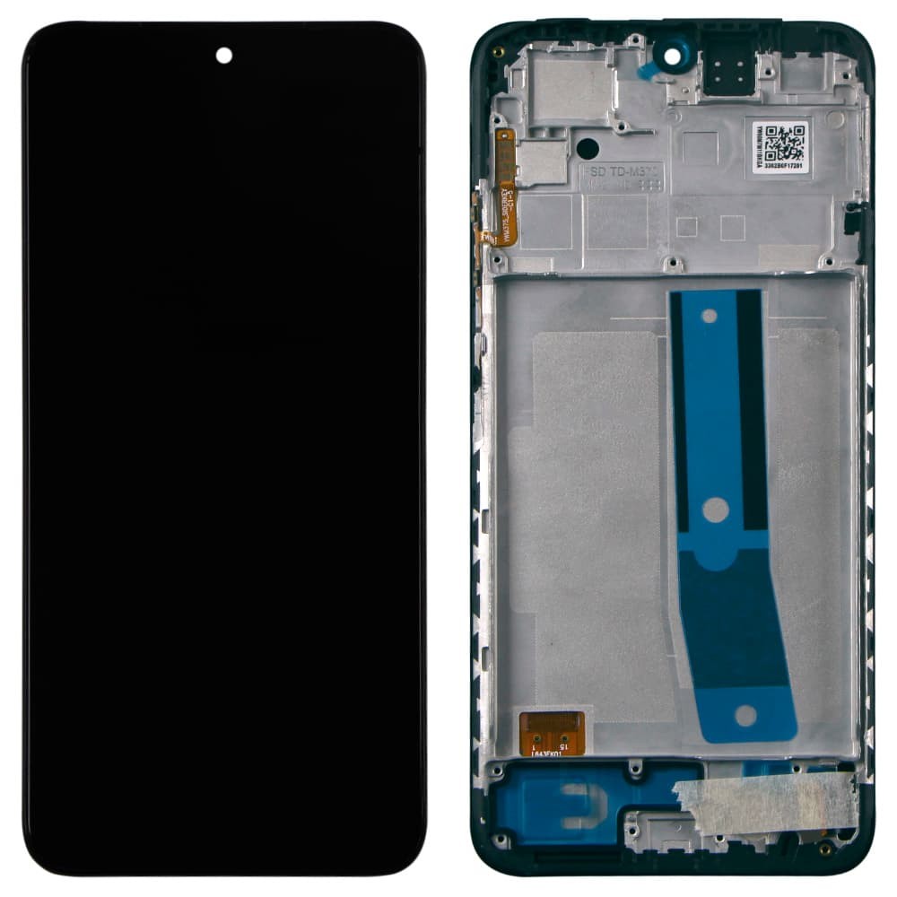 Дисплей для Xiaomi Redmi Note 11S, с тачскрином и рамкой в сборе, цвет черный, OLED фото 1