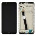 Дисплей для Xiaomi Redmi 7A с тачскрином и рамкой в сборе, цвет черный, оригинал миниатюра 1