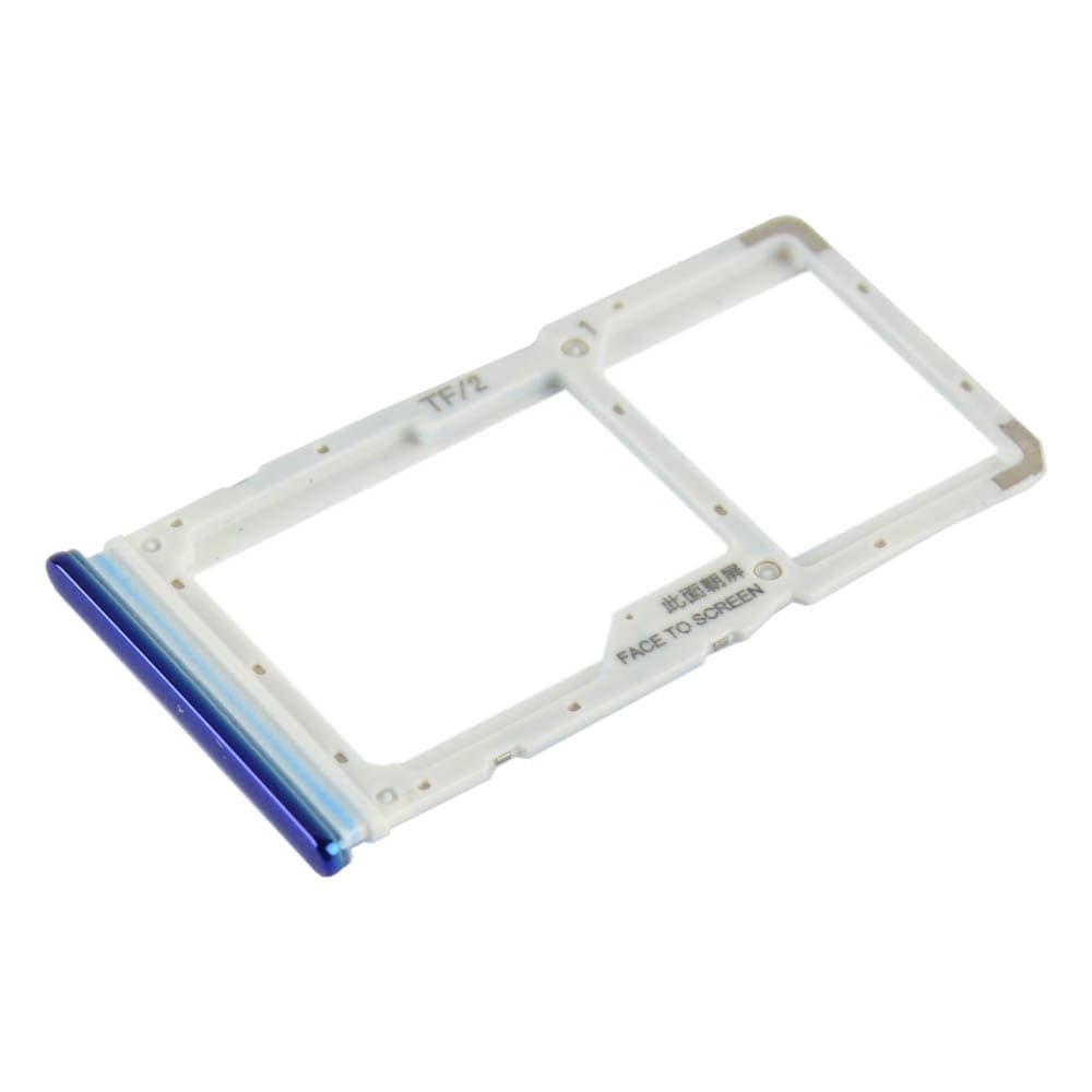 Держатель сим карты для Xiaomi Redmi Note 8 Pro, цвет синий фото 1