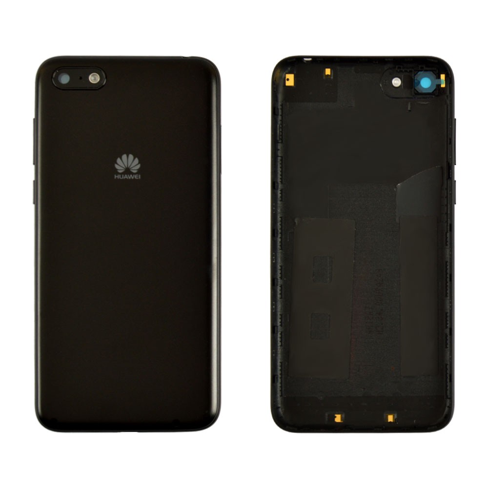 Задняя крышка для Huawei Y5 2018, Y5 Prime 2018, со стеклом камеры, цвет черный фото 1
