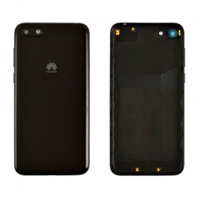 Задняя крышка для Huawei Y5 2018, Y5 Prime 2018, со стеклом камеры,  цвет черный
