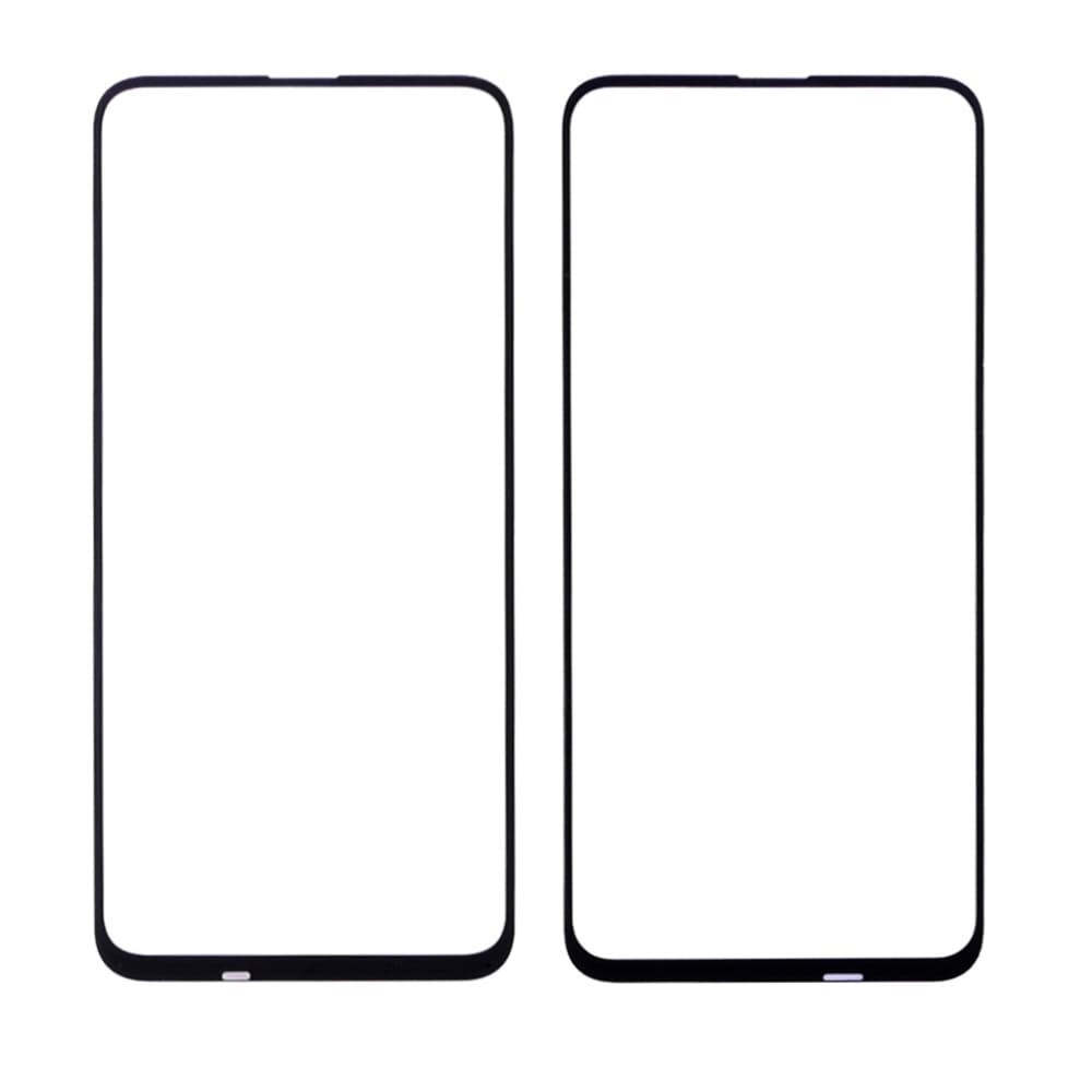 Скло корпусу для Huawei Honor 9X + OCA плівка, колір чорний фото 1